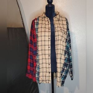 Distressed Button Down